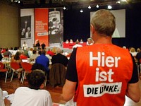 Parteitag der Linkspartei; Foto: Axel Hildebrandt