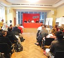 Forum mit neuen Mitgliedern der LINKEN im Karl-Liebknecht-Haus; Foto: Axel Hildebrandt