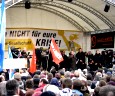 Demo gegen Krisenlasten; Foto: Axel Hildebrandt
