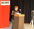 Bewerbung für den Bundestagswahlkreis auf der VertreterInnenversammlung der LINKEN Marzahn-Hellersdorf; Foto: privat