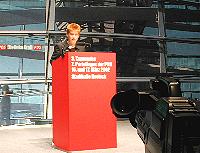zum Beginn des Rostocker Parteitages; Foto: Axel Hildebrandt
